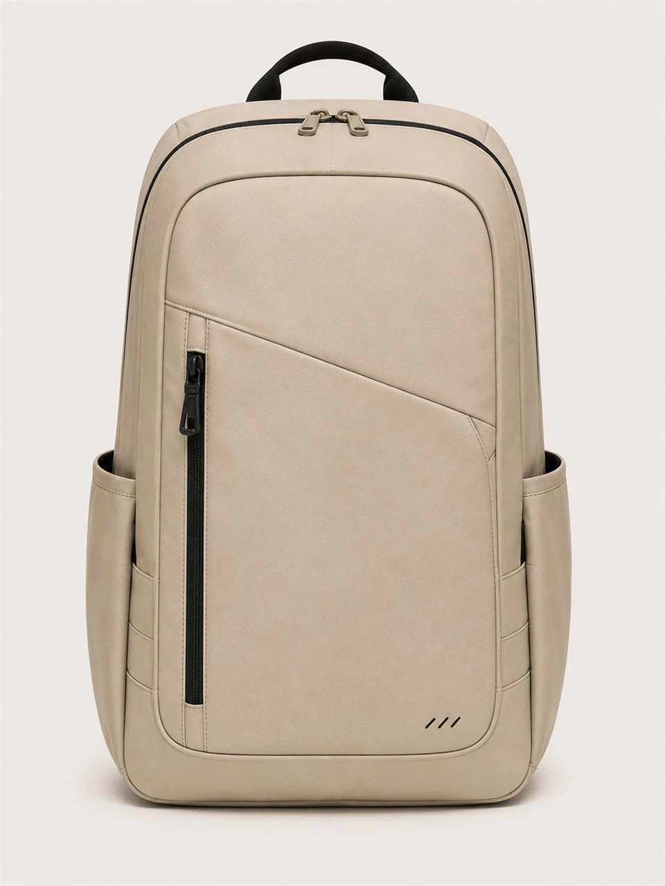 Beige hverdagsryggsekk