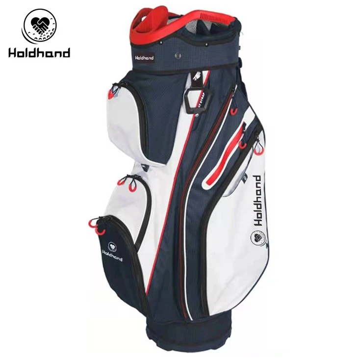 Dual Strap Pu Leather Material Golf Cart Bag factory