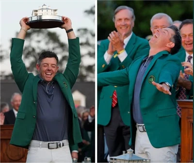 Golfspiller Rory McIlroy vinner 2025 Masters for å fullføre karriere Grand Slam