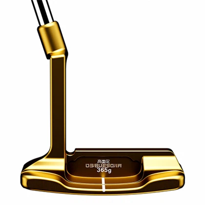 Gold Golf Putter Head & New Design Logo