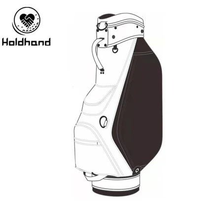 Lett golfvognbag med stor kapasitet med tilpasset broderi og trykk – moderne stil