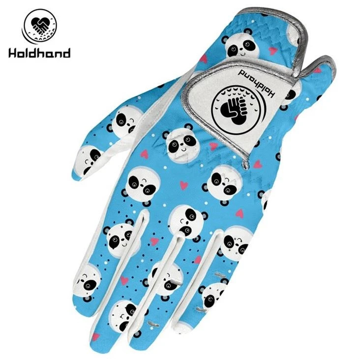 Hot-sales Personality Antislip High Quality OEM Custom Logo PU Cabretta Golf Gloves