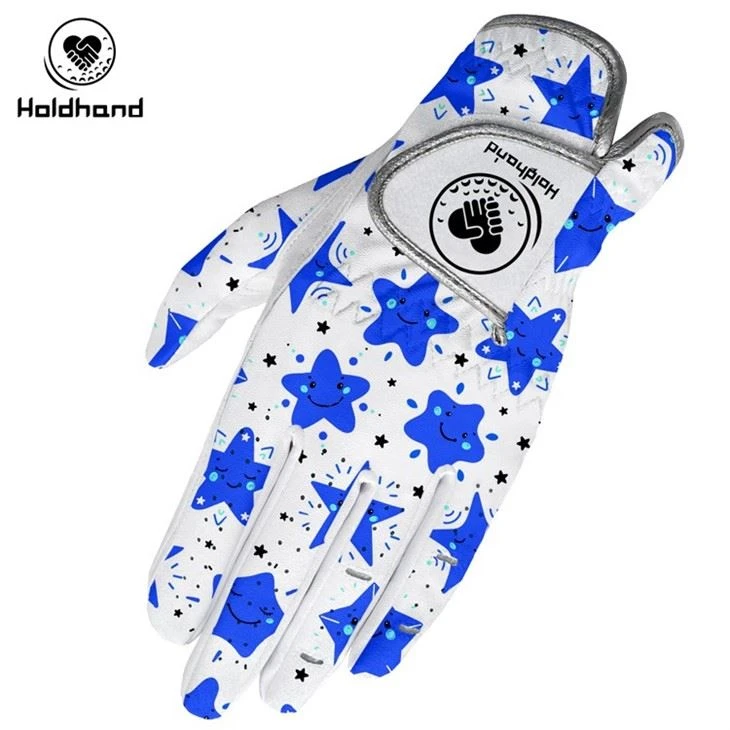 Hot-sales Personality Antislip High Quality OEM Custom Logo PU Cabretta Golf Gloves