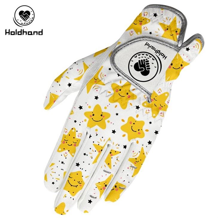 Hot-sales Personality Antislip High Quality OEM Custom Logo PU Cabretta Golf Gloves
