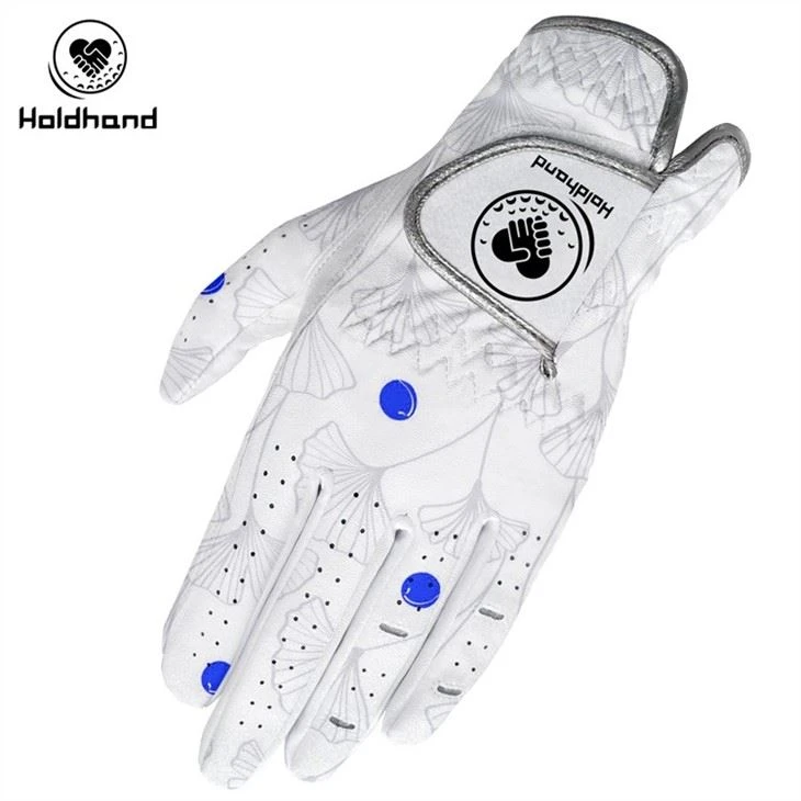 Popular Products OEM Brand LOGO Fashional Design PU Pure Leather Golf Gloves