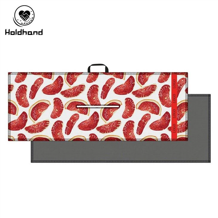 Strawberry Print Magnet Golf Towel