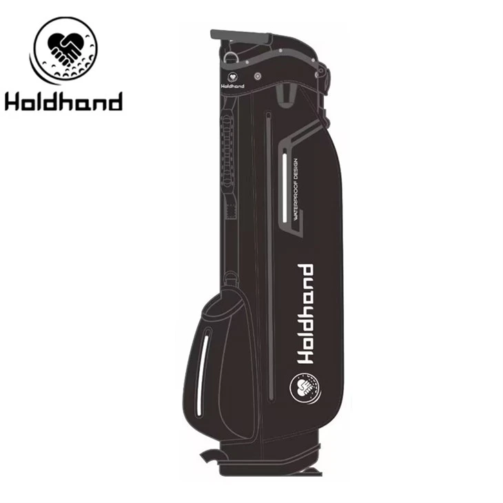 Hot Sale Lett struktur Golf Stand Bags Tilpasset logo og mønster Golf Bag